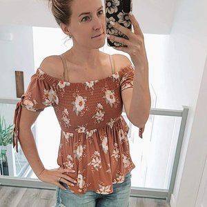 Size small floral tank